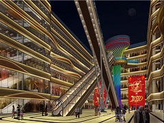 北京恒大华府项目中庭建筑景观照明工程