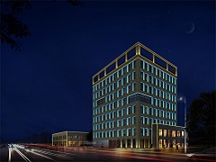 高新区办公楼夜景亮化设计案例